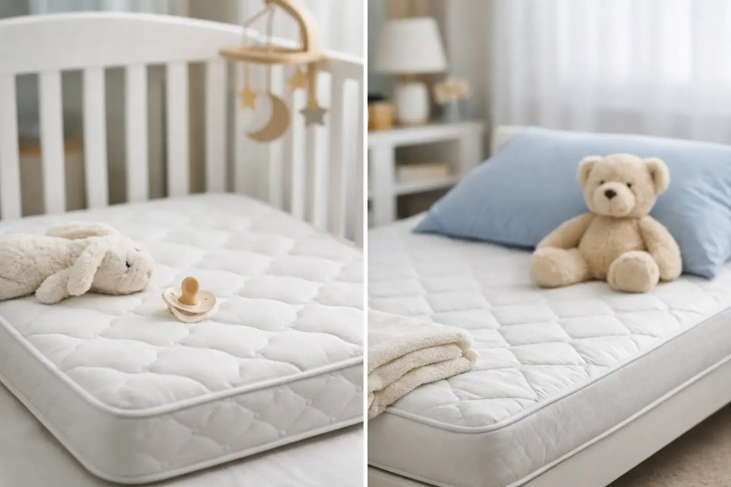 Crib Mattress vs Toddler Mattress Explained