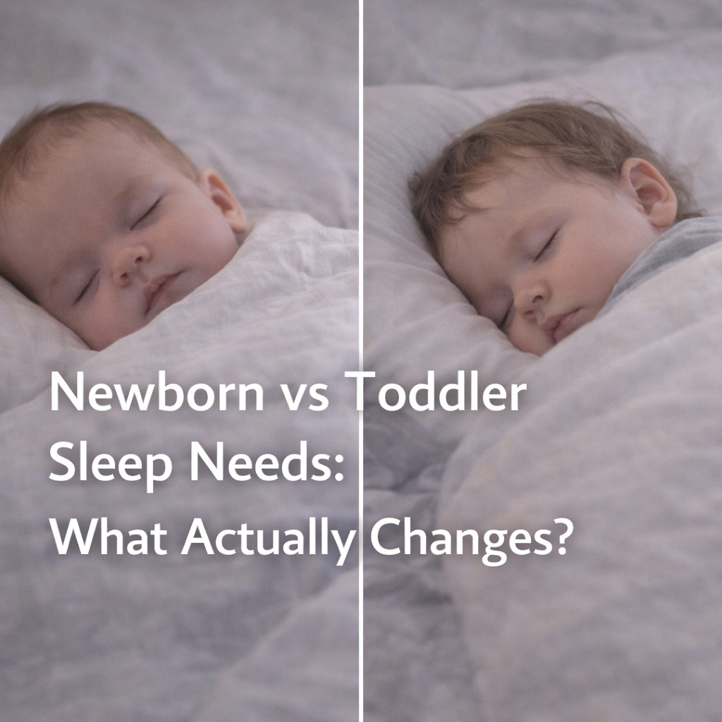 Newborn vs Toddler Sleep Needs: What Actually Changes?