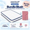 ComfyLove mattress and blush microfiber fitted sheet bundle