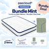 ComfyLove mattress and mint microfiber fitted sheet bundle