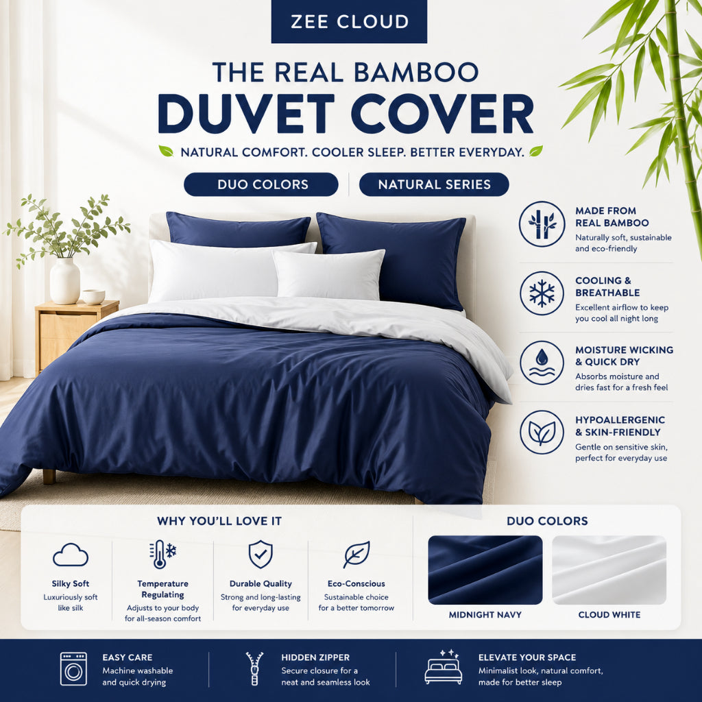 Real Bamboo Duvet Cover listing image 1